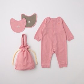 【WEB限定/THE NORTH FACE/ザ・ノース・フェイス】ロングスリーブロンパース＆2Pビブ NTB82602
