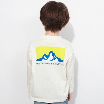 【DRC】綿100％bコレグラフィック長袖Tシャツ ロンT