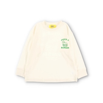 【DRC】綿100％bコレグラフィック長袖Tシャツ ロンT