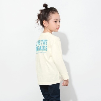 【DRC】綿100％bコレグラフィック長袖Tシャツ ロンT