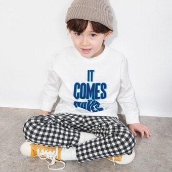 【DRC】綿100％bコレグラフィック長袖Tシャツ ロンT