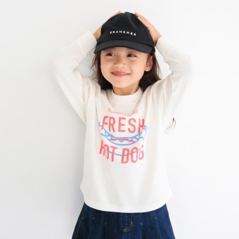 【DRC】綿100％bコレグラフィック長袖Tシャツ ロンT