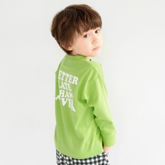 【DRC】綿100％bコレグラフィック長袖Tシャツ ロンT