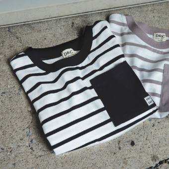 【DRC/お肌に嬉しい綿100％】ポケット長袖Tシャツ