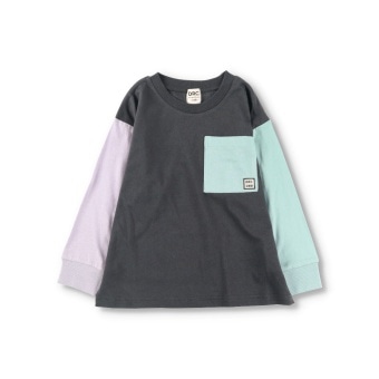 【DRC/お肌に嬉しい綿100％】ポケット長袖Tシャツ