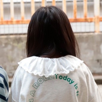 【DRC/やわらか天竺】前後2WAYフリル襟長袖Tシャツ