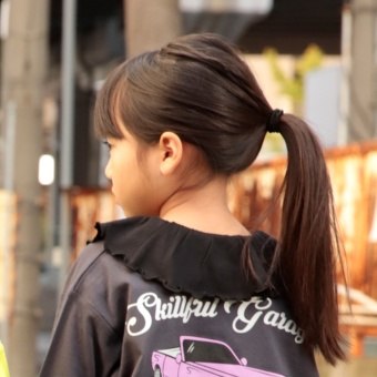 【DRC/やわらか天竺】前後2WAYフリル襟長袖Tシャツ