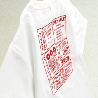 【WEB限定/DRC/お肌に嬉しい綿100％】アソートグラフィック半袖BIGTシャツ