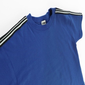 【DRC/お肌に嬉しい綿100％】袖ラインテープ半袖TBIGシャツ