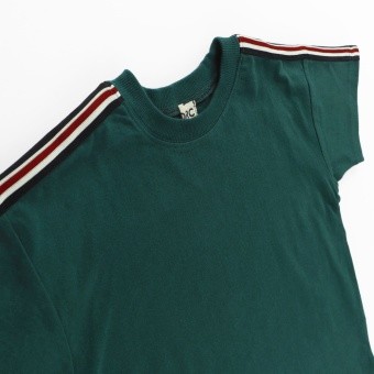 【DRC/お肌に嬉しい綿100％】袖ラインテープ半袖TBIGシャツ