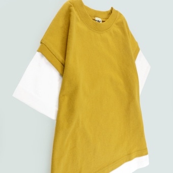 【DRC/お肌に嬉しい綿100％】ベストレイヤード半袖Tシャツ