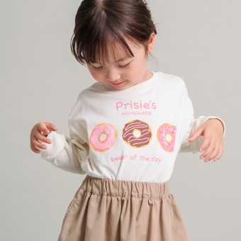 【DRC/お肌に嬉しい綿100％】ガールズアソートグラフィック長袖Tシャツ