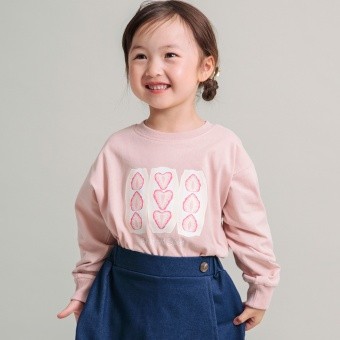 【DRC/お肌に嬉しい綿100％】ガールズアソートグラフィック長袖Tシャツ