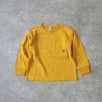 【DRC/お肌に嬉しい綿100％】ポケット長袖Tシャツ