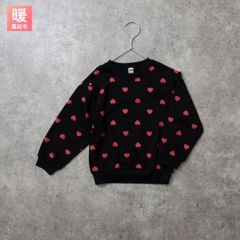96:総柄ハート-ブラック