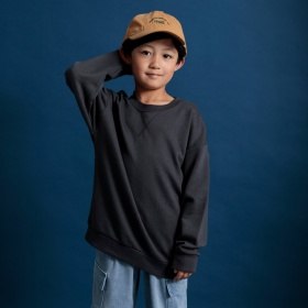 【WEB限定/DRC/やわらか薄手裏毛】無地トレーナー