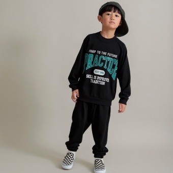 【DRC/やわらか薄手裏毛】ロゴスウェット+ロングパンツセット