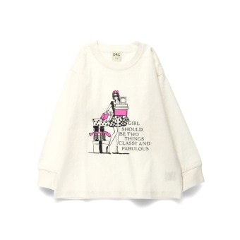 【DRC/お肌に嬉しい綿100％】ガールズアソートグラフィック長袖Tシャツ(WEB限定)
