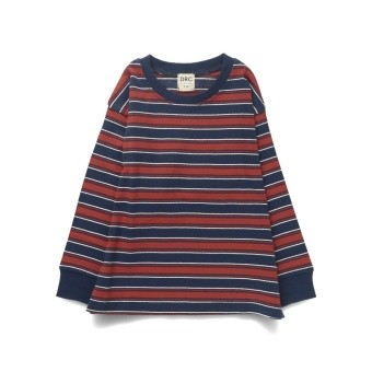 【DRC/お肌に嬉しい綿100％】マルチボーダー長袖Tシャツ（WEB限定）