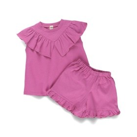 【WEB限定/DRC】フリルカットソーセットアップ