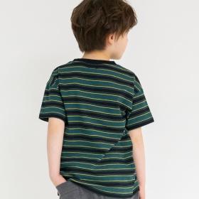 【WEB限定/DRC/綿100％】マルチボーダー半袖Tシャツ