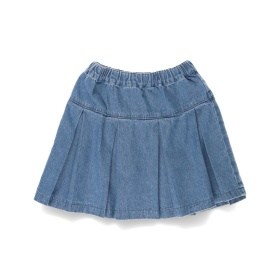 【WEB限定/DRC】プリーツ切替デニムスカート