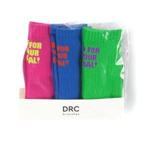 【WEB限定/DRC】カラフル3Pソックス