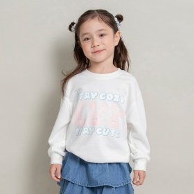 【3点15%対象】【WEB限定/DRC】アソートガールズグラフィック裏毛トレーナー