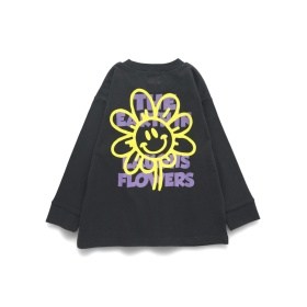 93_黒_スマイルフラワー