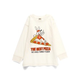 93_オフ白_うさぎとピザ