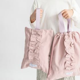 【DRC/WEB限定/通学シリーズ】フリルシューズバッグ