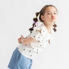 【DRC/WEB限定】肩あきフリル半袖Tシャツ