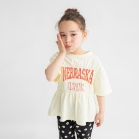 【WEB限定/DRC】シャーリングロゴ半袖Tシャツ