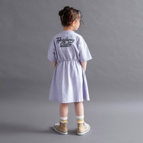 【WEB限定/DRC】BACKロゴ切替半袖ワンピース