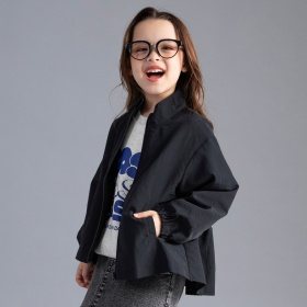 【WEB限定/DRC】撥水加工Aラインシルエットナイロンジャケット