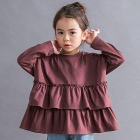 【WEB限定/DRC】2段フリル長袖Tシャツ