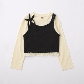 【WEB限定/DRC】ビスチェドッキング長袖Tシャツ