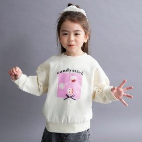 【WEB限定/DRC/裏起毛】ガールズアソートグラフィックトレーナー