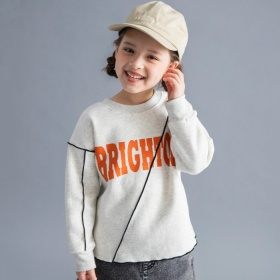 【WEB限定/DRC/裏起毛】メロウ切替ロゴトレーナー