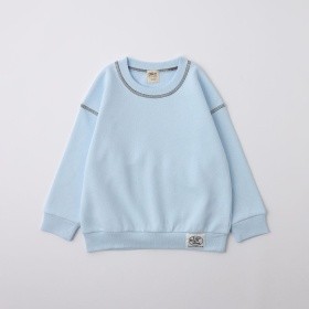 【WEB限定/DRC/裏起毛】配色ステッチトレーナー