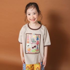 【WEB限定/りぃー×branshesコラボ】リンガー半袖Tシャツ