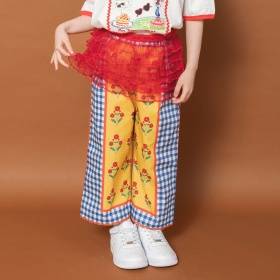 【WEB限定/りぃー×branshesコラボ】柄ワイドロングパンツ