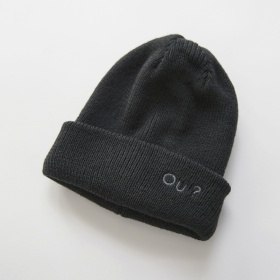 【Ou? by EDWIN】刺しゅうロゴ入りニット帽_