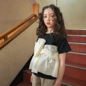 【Ou? by EDWIN】切替デザイン半袖Tシャツ