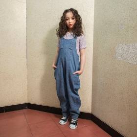 【Ou? by EDWIN】デニムサロペット