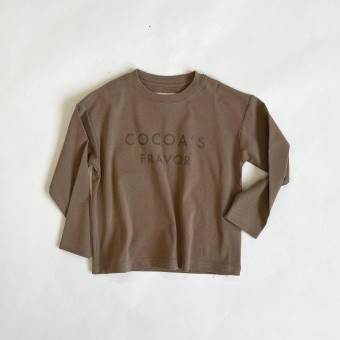 ブレックファースト フロントロゴプリント長袖Tシャツ