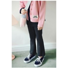【ピーチーズ】ジュニア ウエスト刺しゅうフレアパンツ