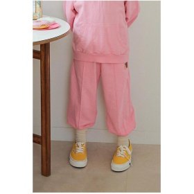 【ピーチーズ】ジュニア キャラクターワッペン センタータックスウェットパンツ