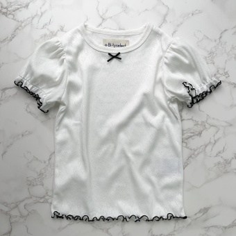 ハート柄パターンメッシュ半袖Tシャツ