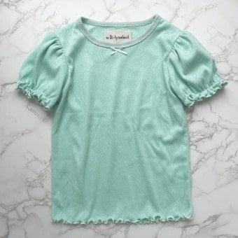 ハート柄パターンメッシュ半袖Tシャツ